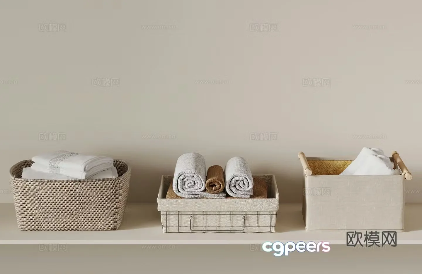 Modern dirty clothes basket dirty clothes basket 3d model