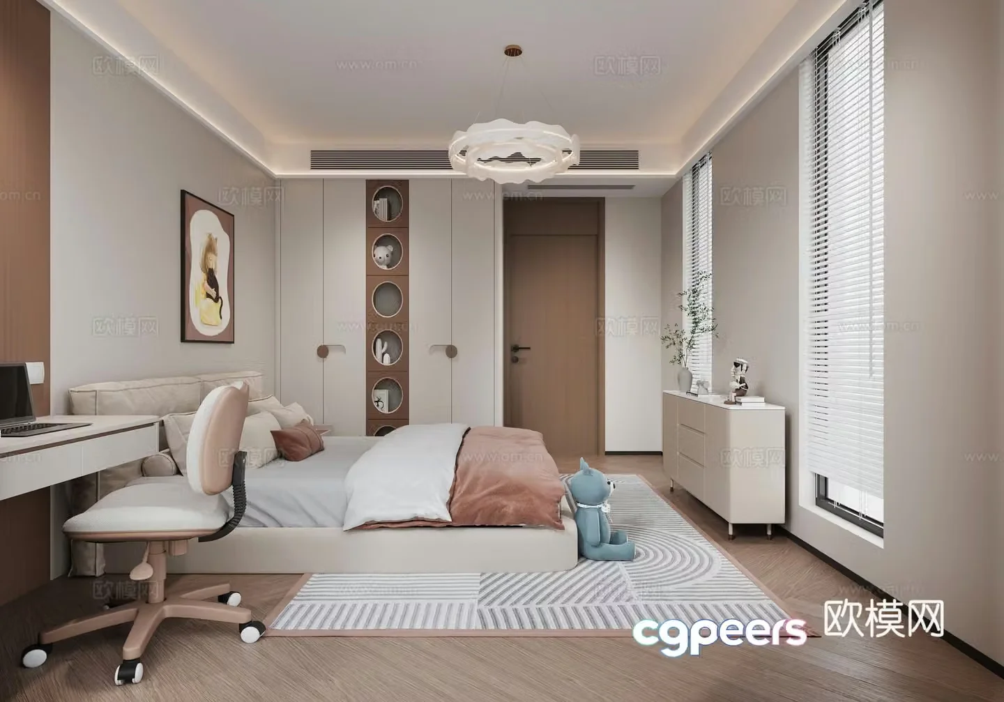 Modern bedroom 3d model