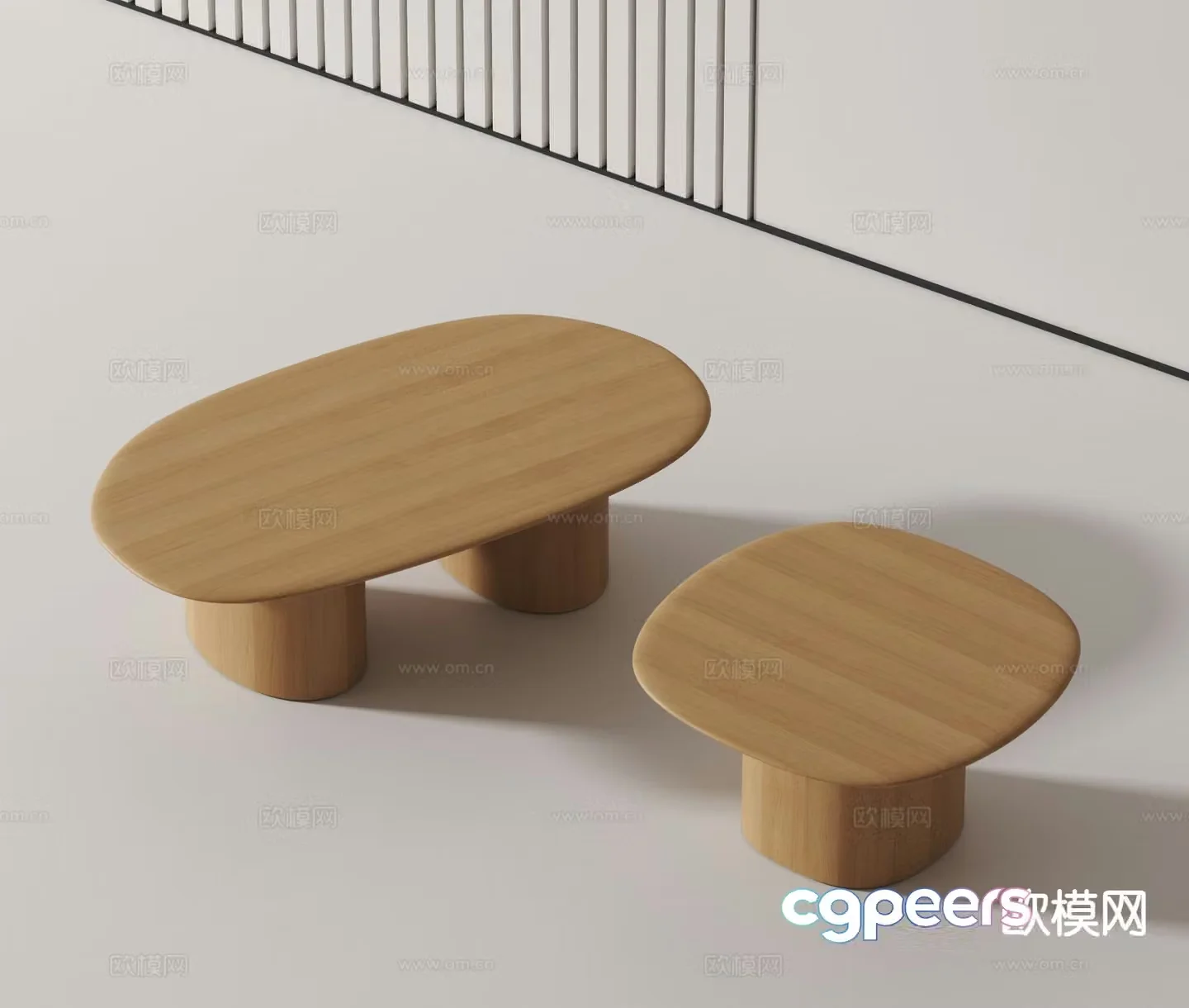 Modern coffee table 3d model