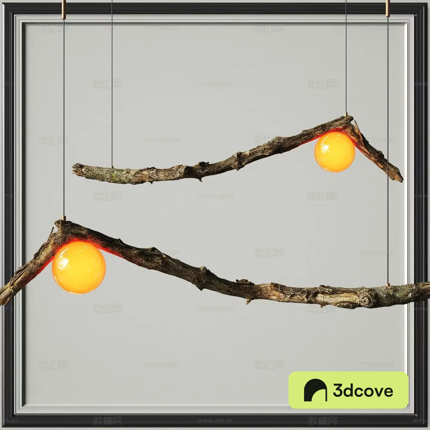 Wasabi Dead Tree Chandelier 3D Model