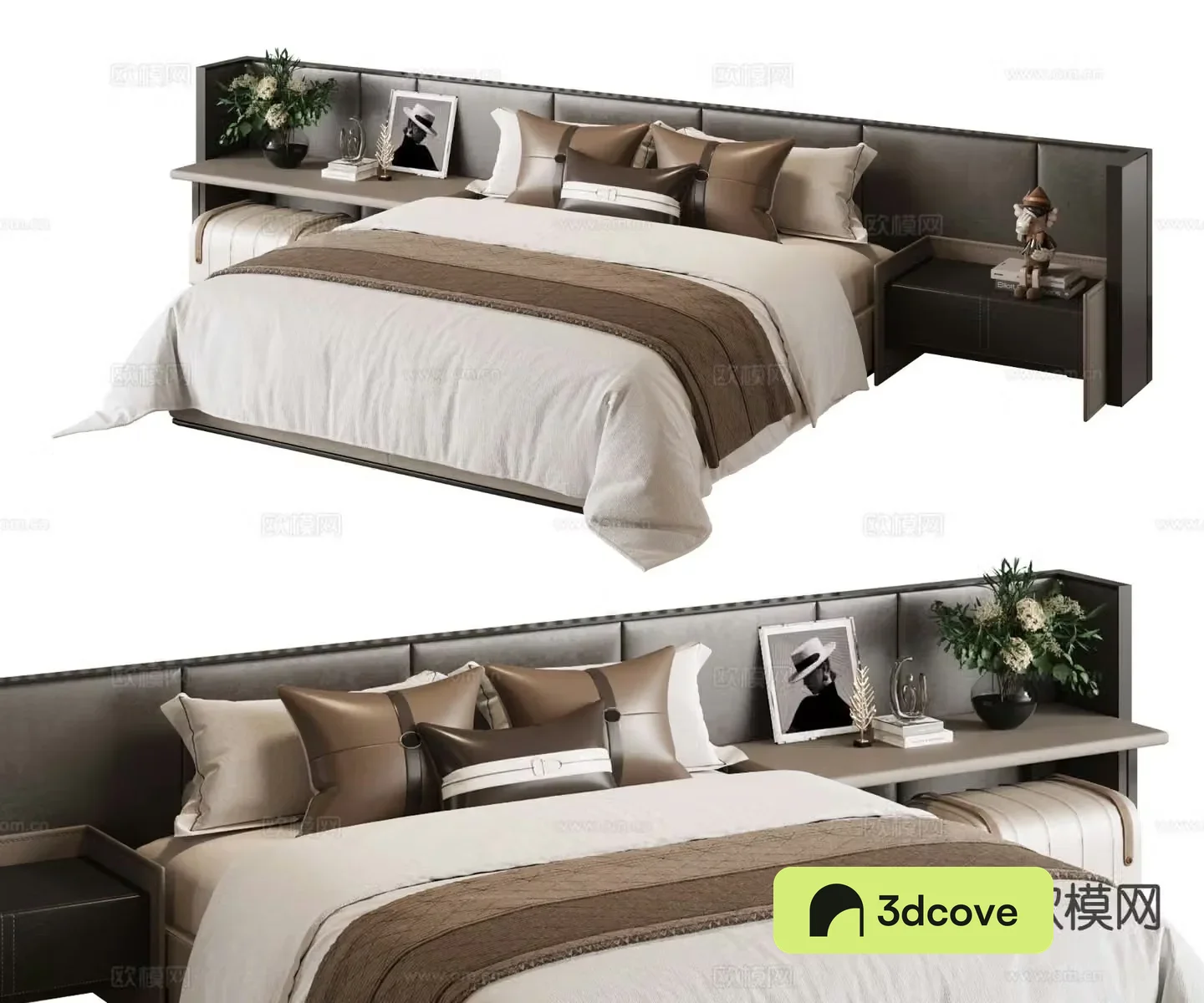 Medieval style double bed