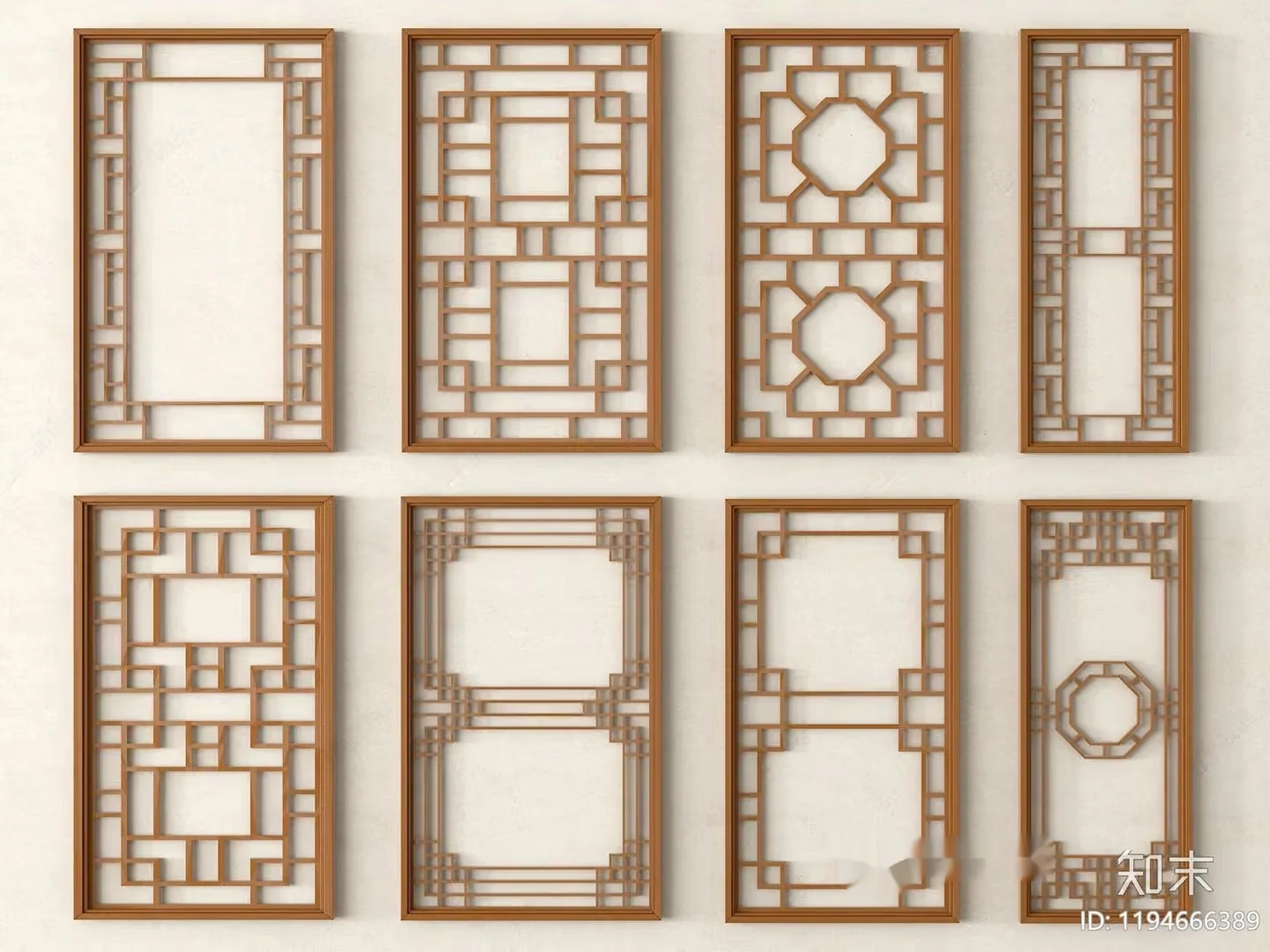 Traditional Chinese Screens 3D Model – 1817 – VRAY Render