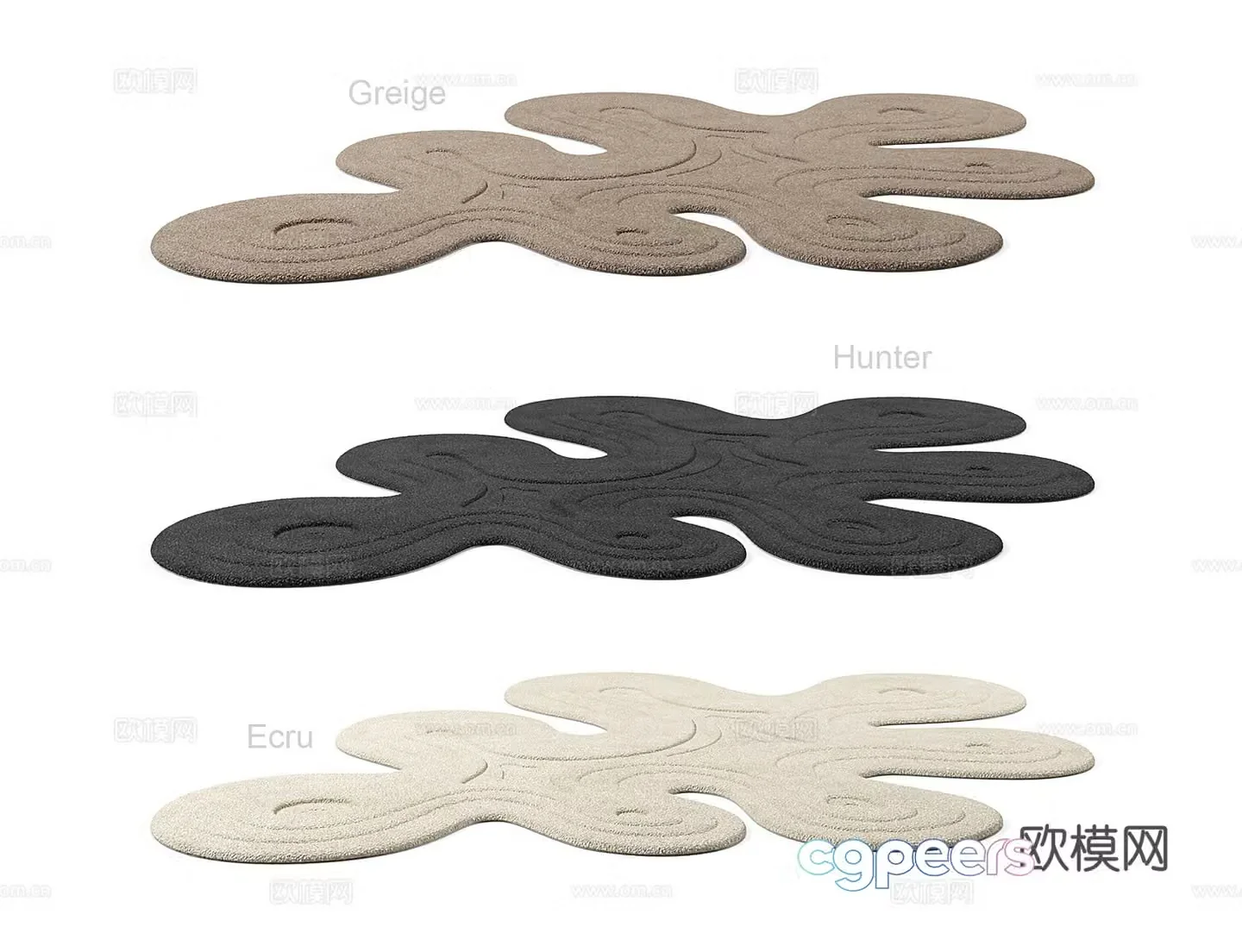 Cloud carpet 3d model