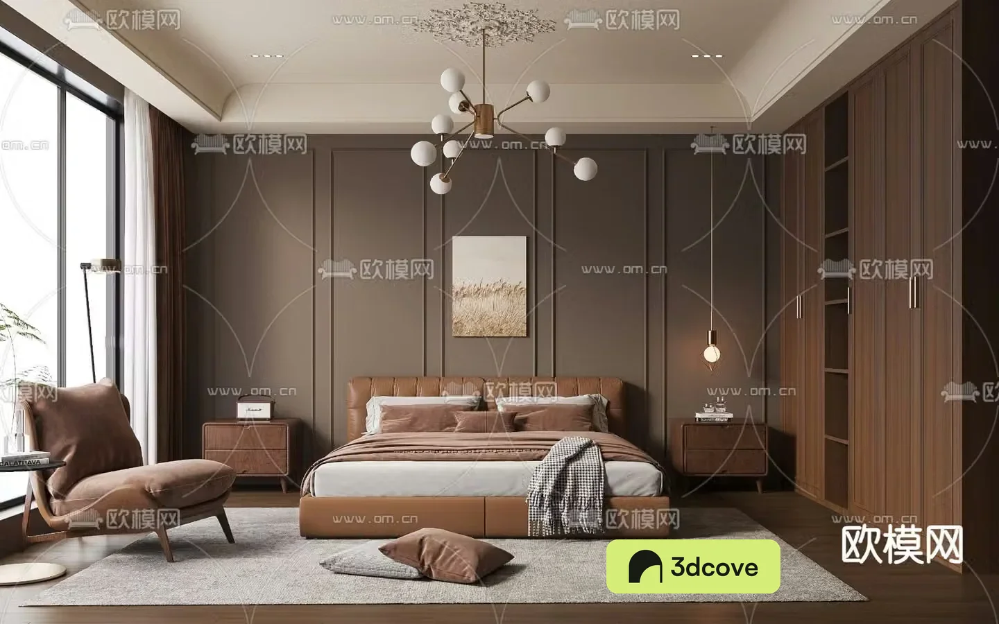 Simple European bedroom master room