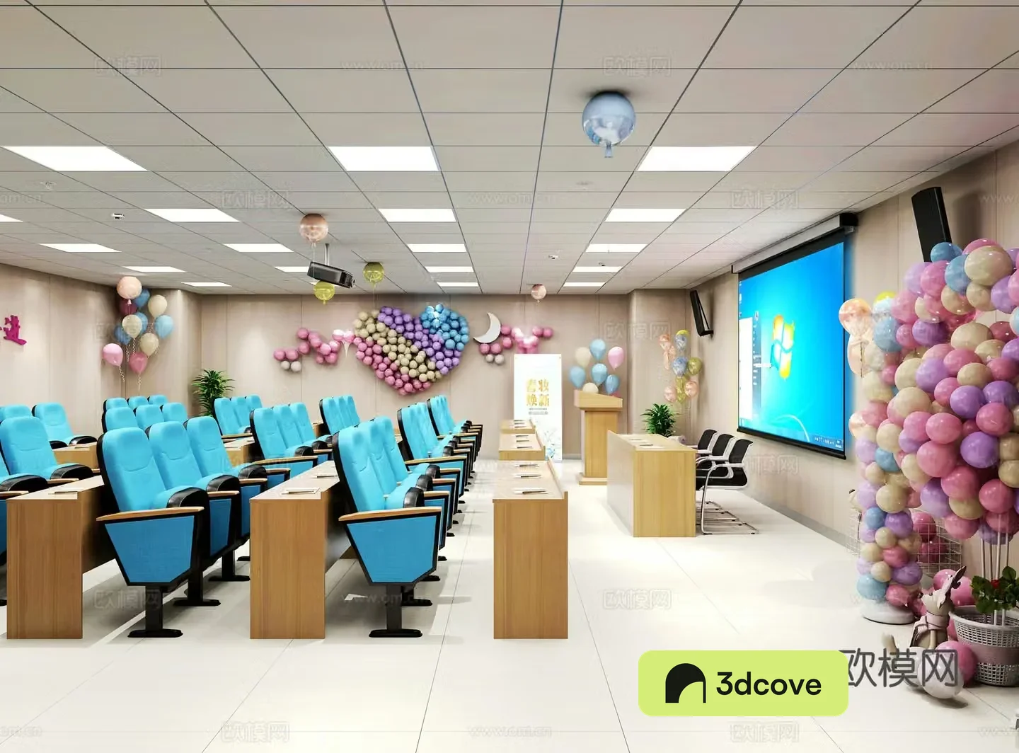 Modern training room Training classroom