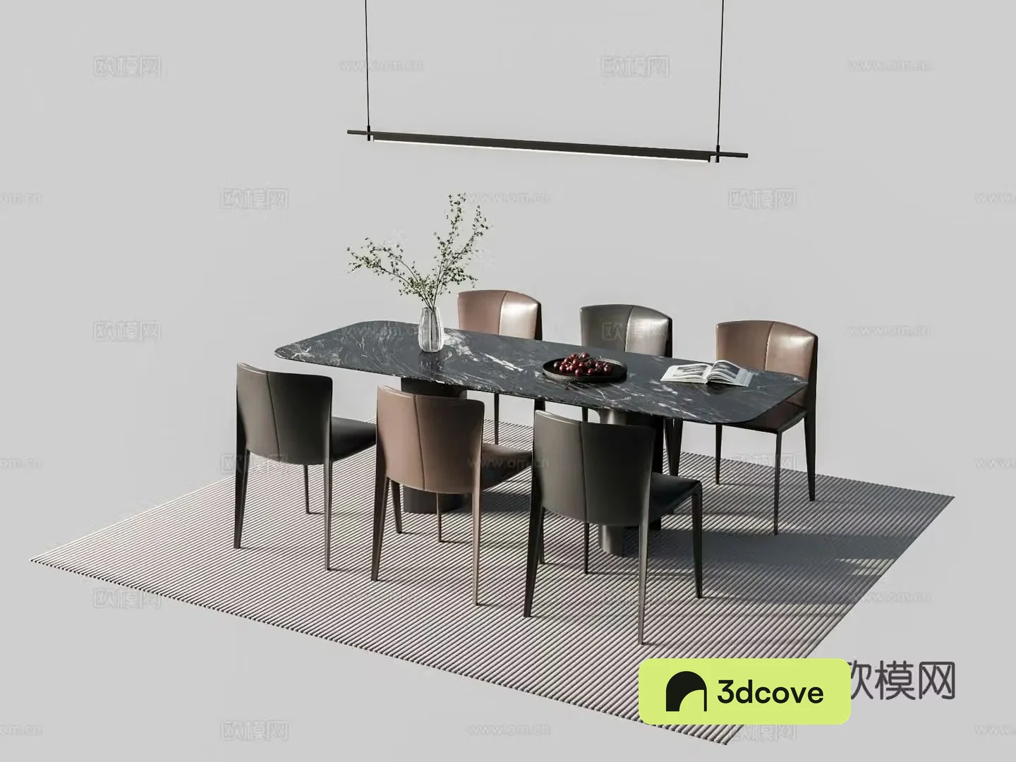 Italian dining table and chairs