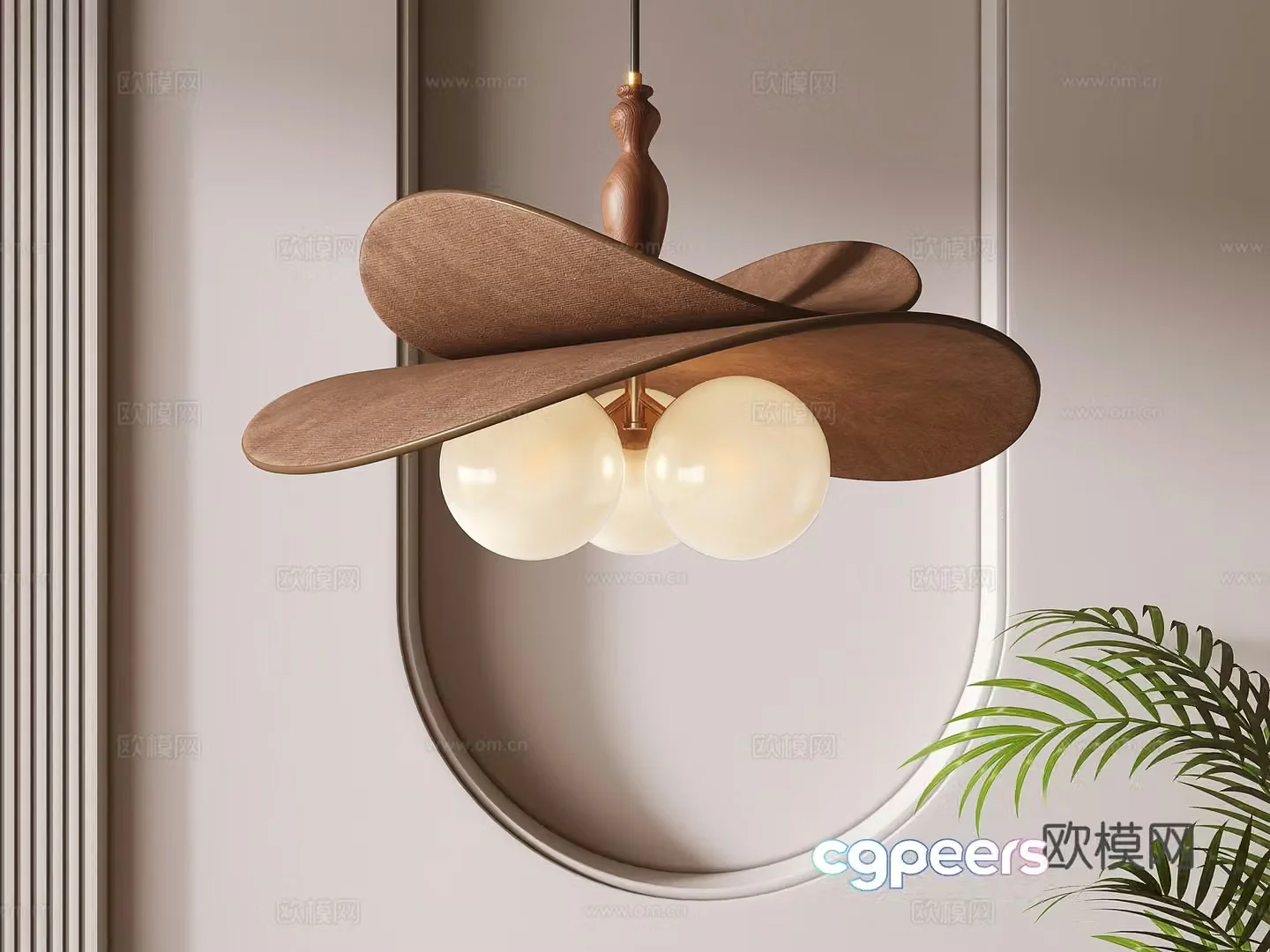 French retro chandelier 3d model