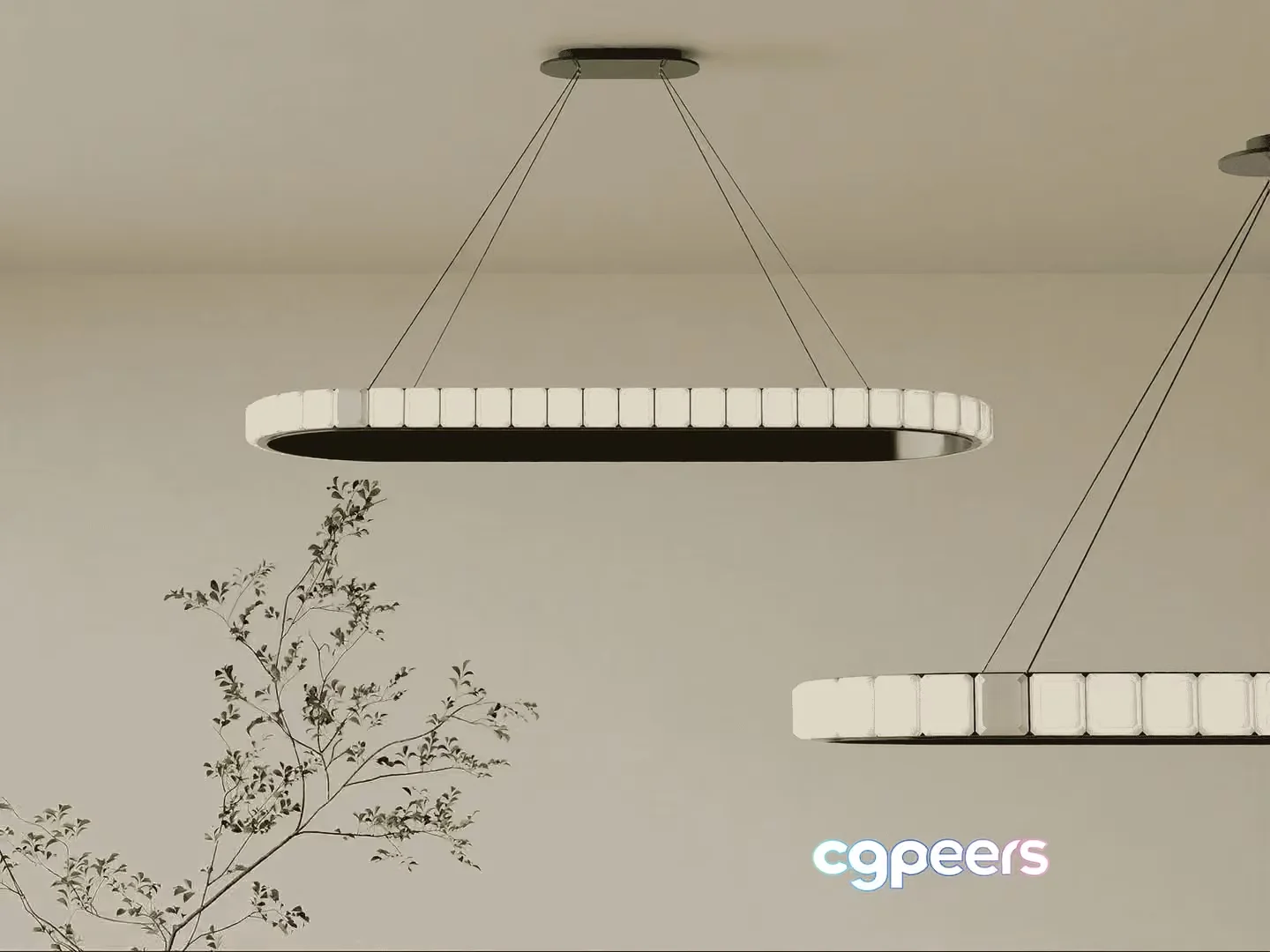 Modern Light Fixture 3D Model – 15005 – VRAY Render
