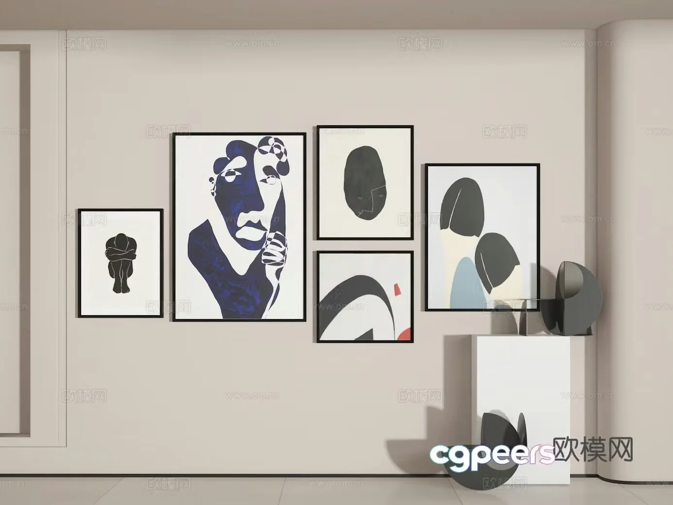 Photo wall 3d model