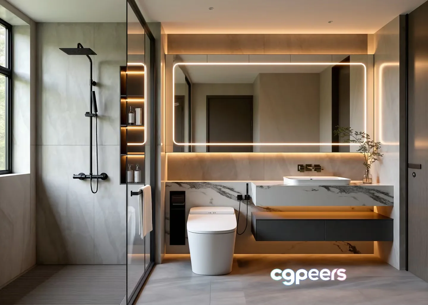 Modern Bathroom 3D Model – 13119 – VRAY Render