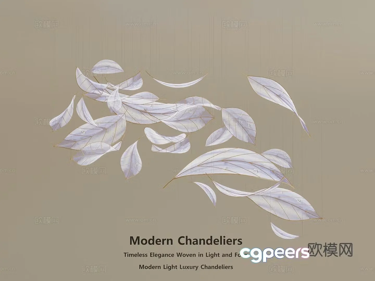 Light luxury Italian chandeliers Decorative chandeliers Art chandeliers Stair chandeliers Villa chandeliers 3D model