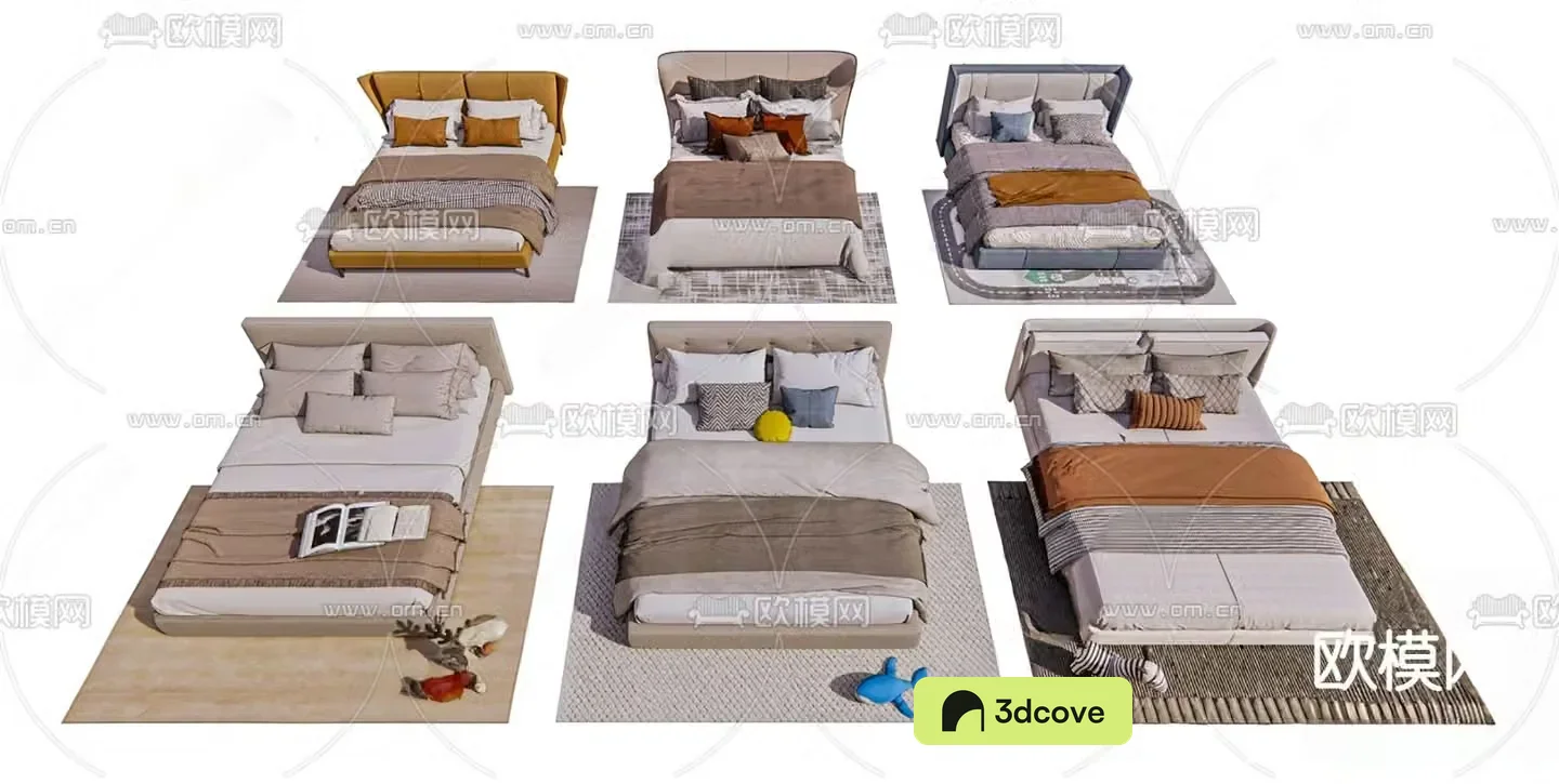 Fabric double bed bedroom bed master bedroom bed