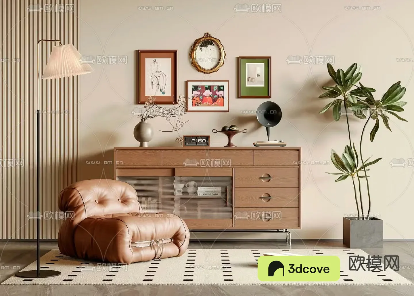 Medieval style sideboard
