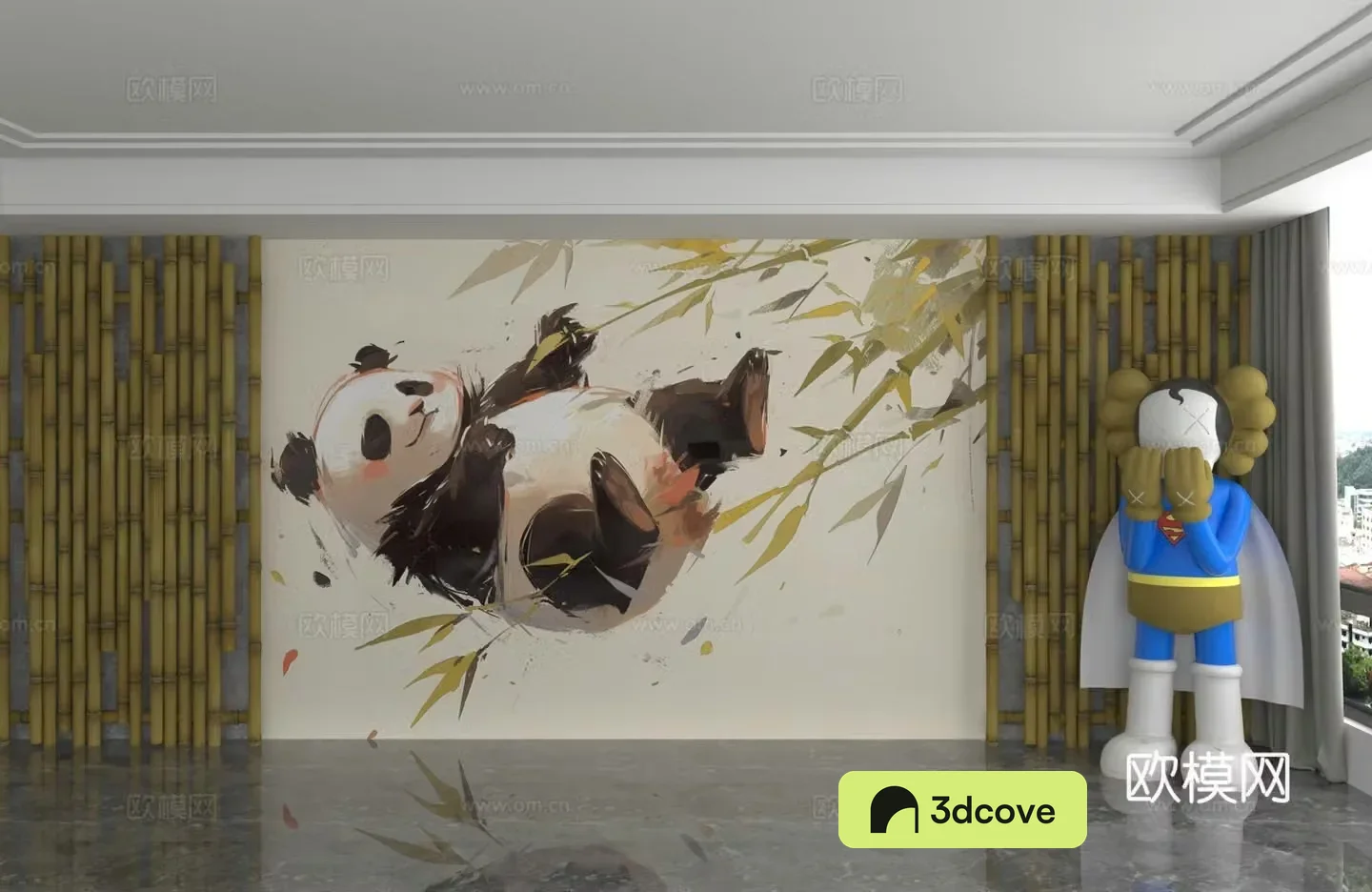 Modern background wall