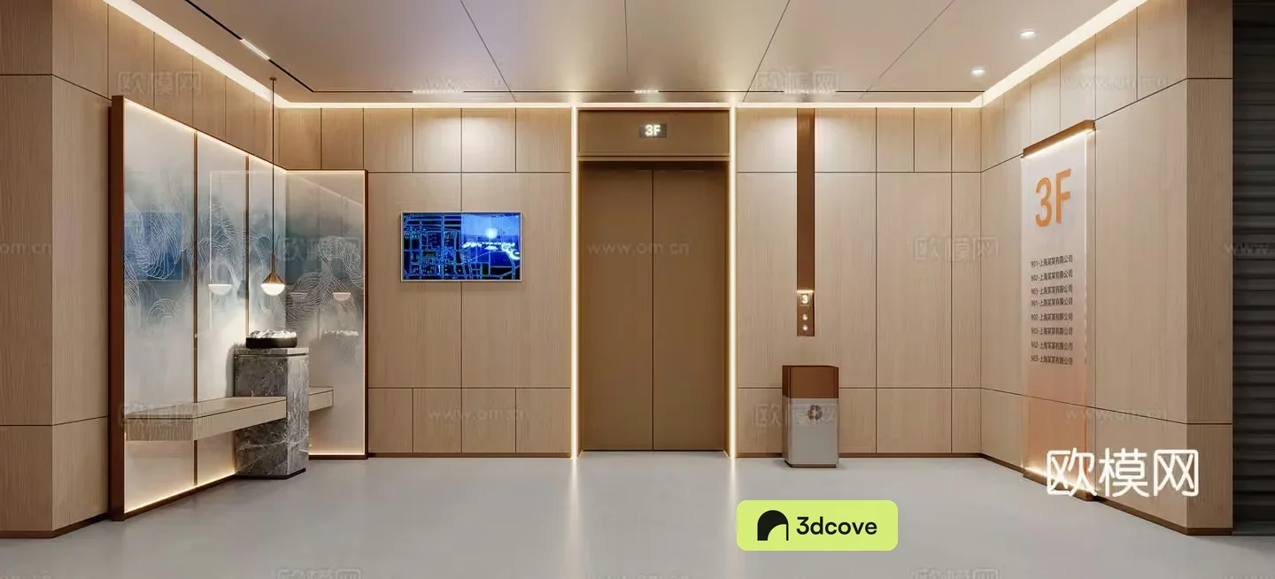 New Chinese elevator hall