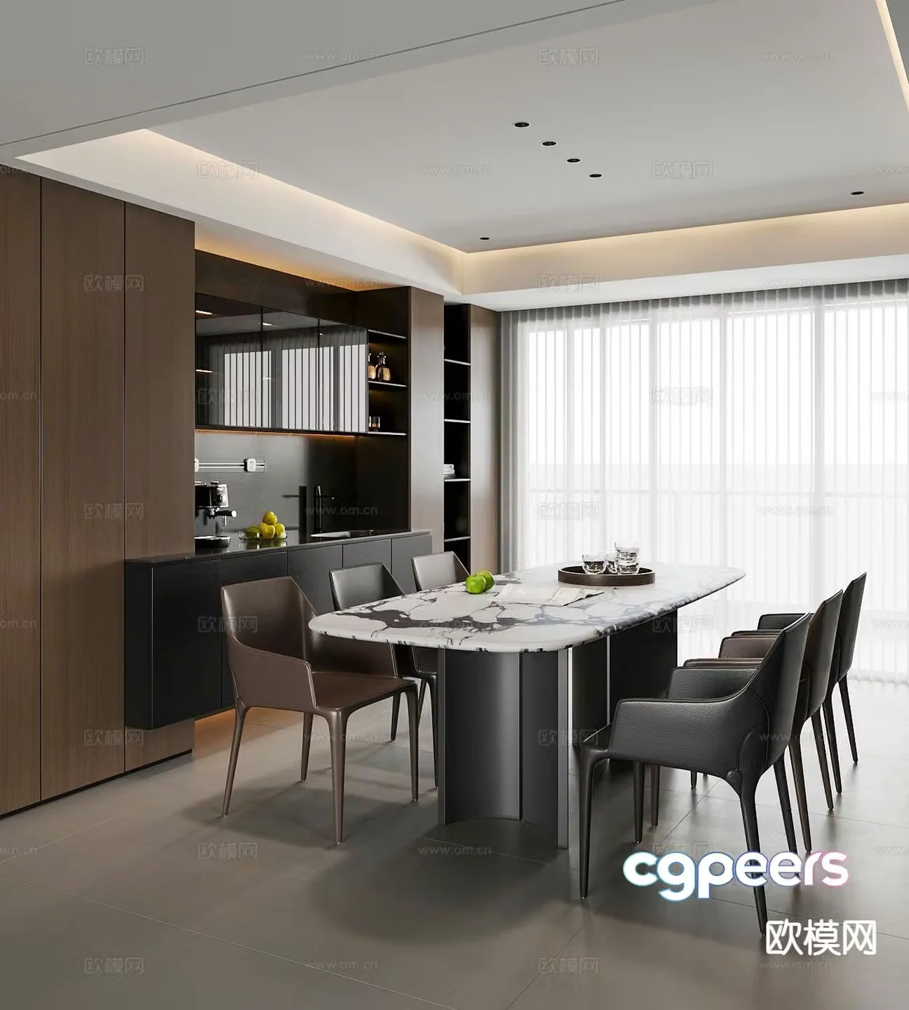 Italian restaurant 3d model