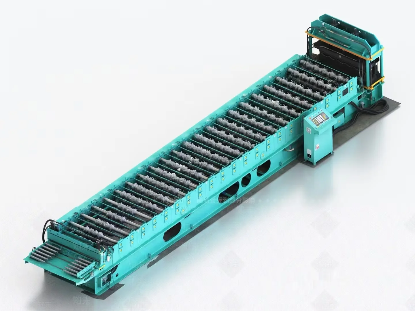 Industrial Conveyor System 3D Model – 3660 – VRAY Render