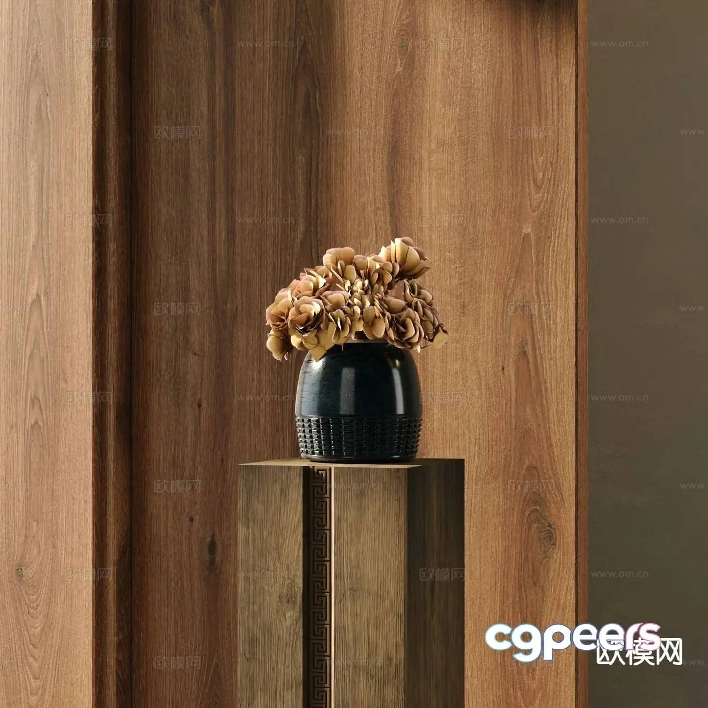 vase floristry flower flower arrangement 3d model