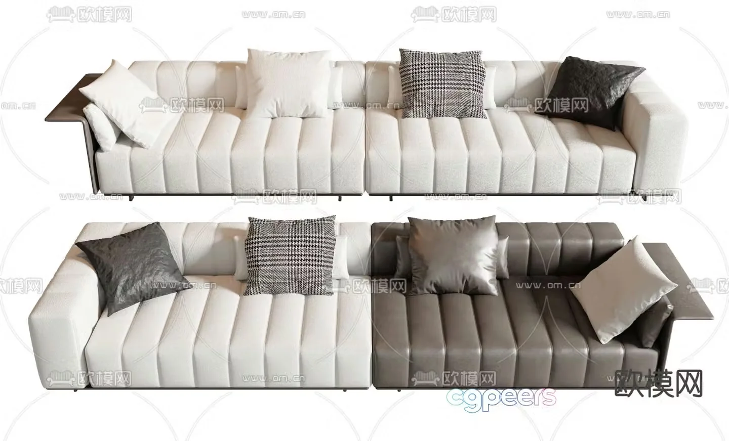 multi-person sofa 3d model