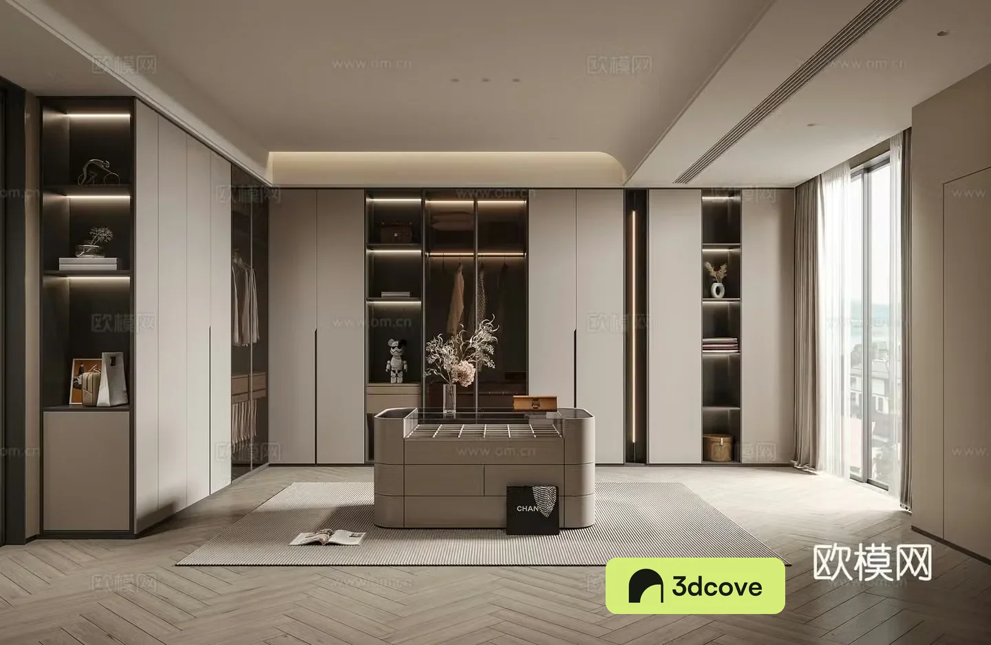 Modern cloakroom