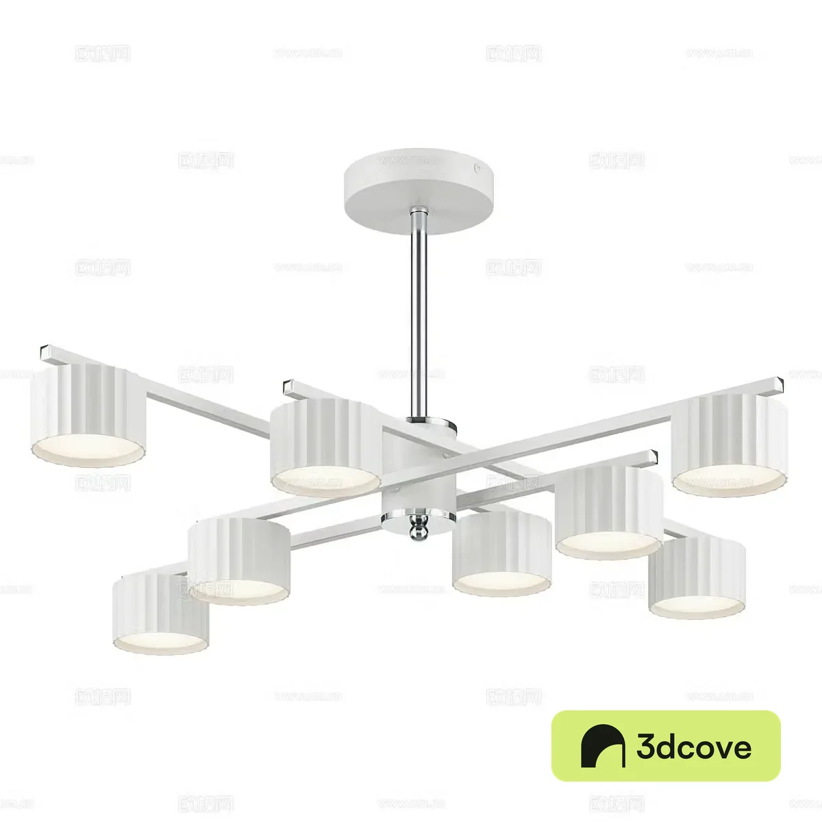 Modern minimalist chandelier restaurant chandelier white chandelier