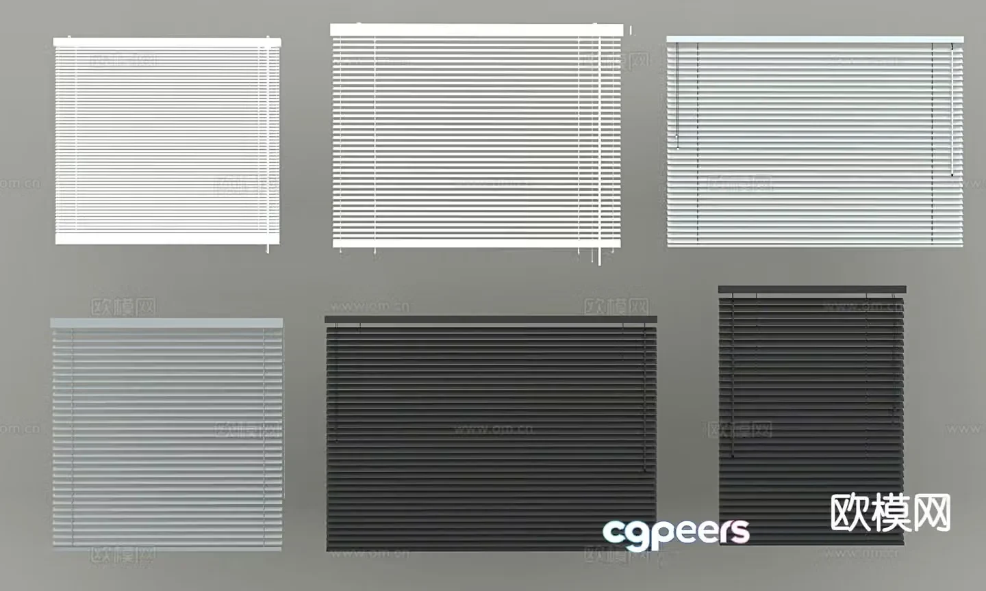 Venetian blinds roller blinds sunshade 3d model