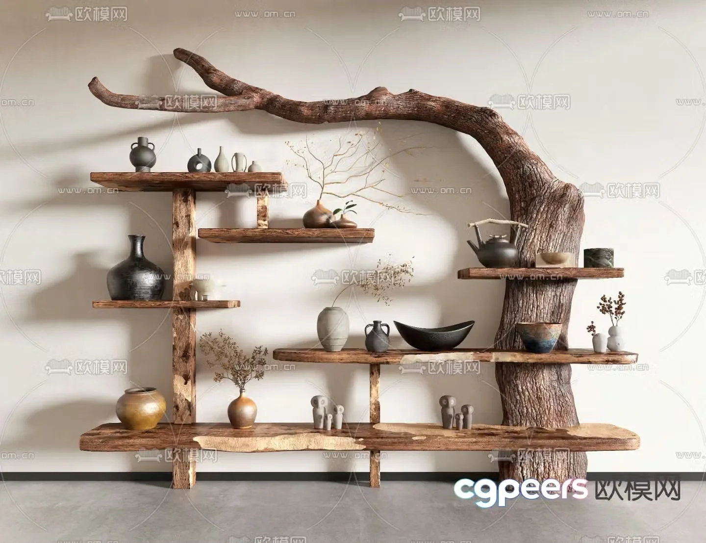 Wasabi Decorative Rack Shelf 3D Model
