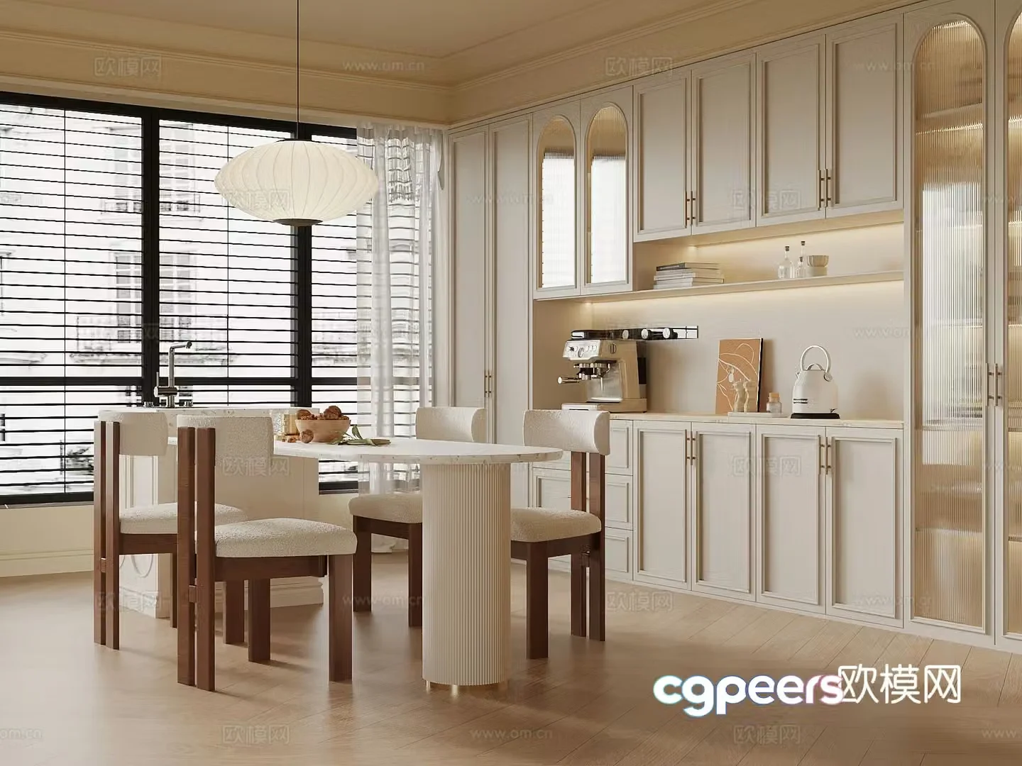 French restaurant 3d model
