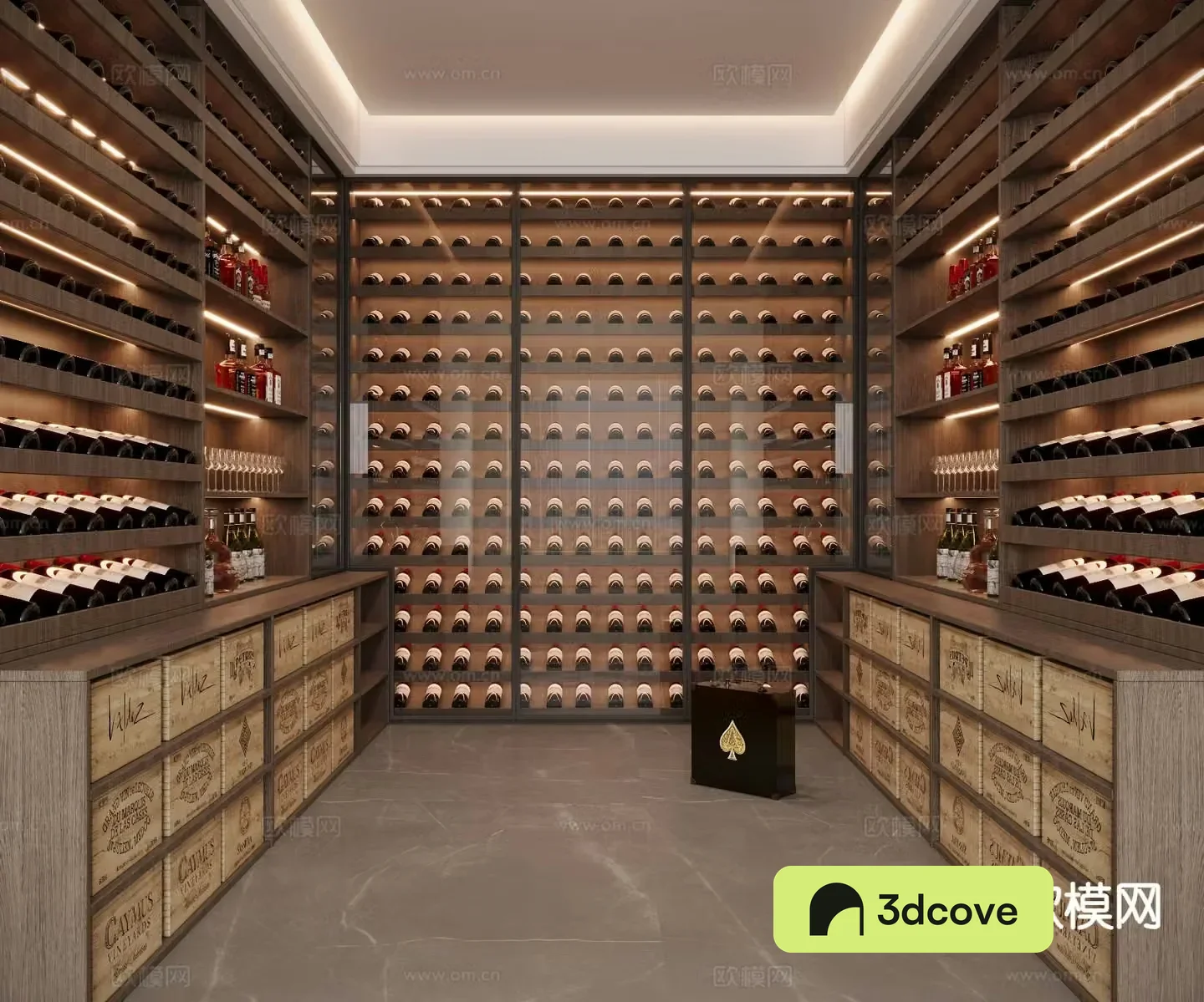 Modern wine cellar