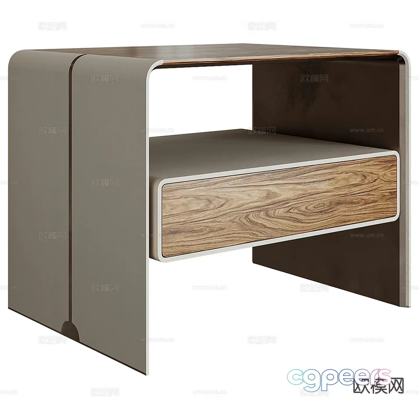 Simple bedside table 3d model