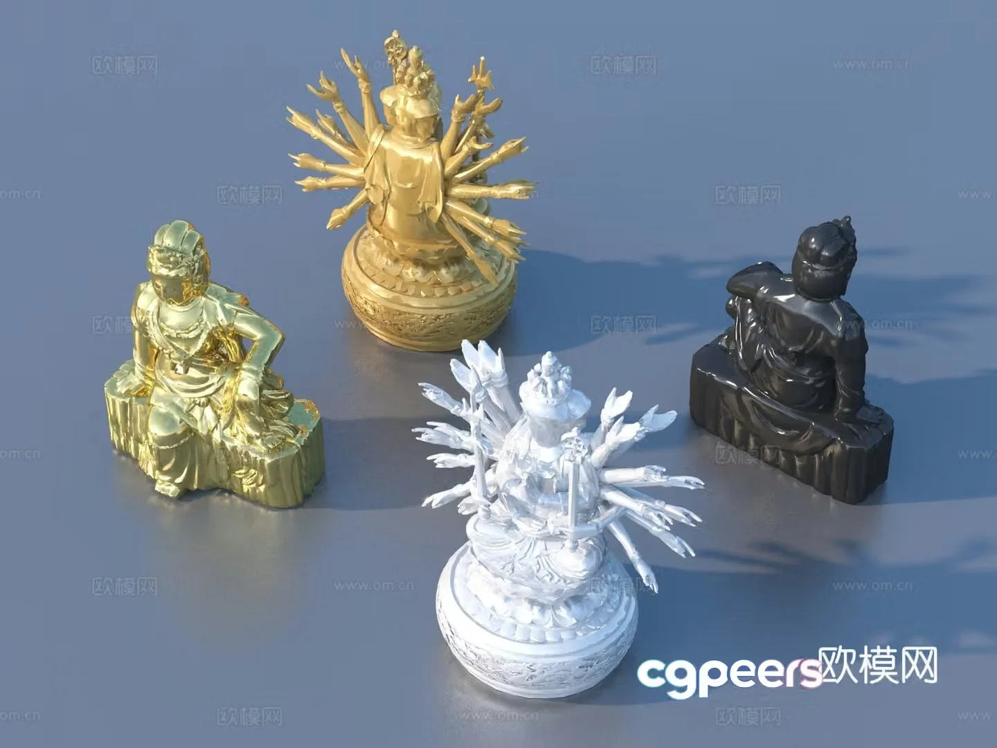Statue Buddha statue sculpture ornaments figure sculpture 3d model