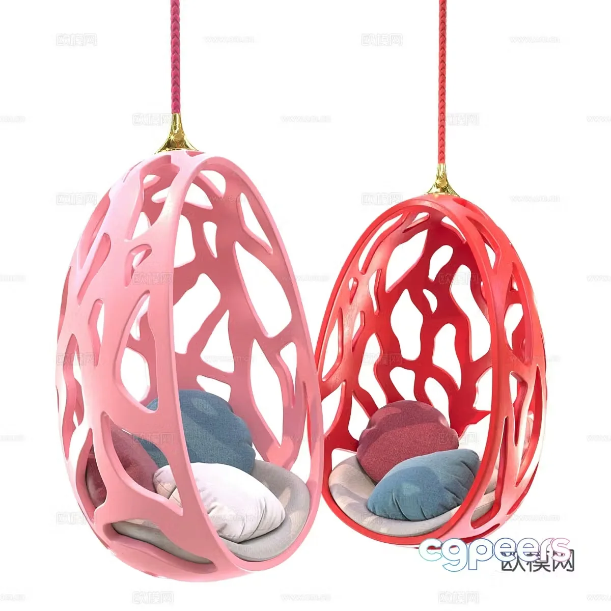 Modern casual chair 3d model