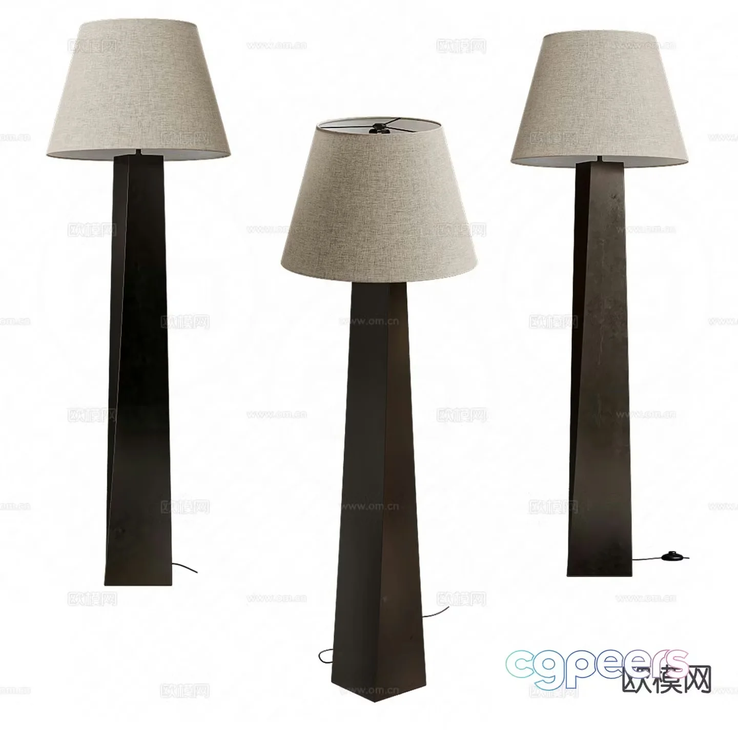 Wabi-sabi floor lamp 3d model