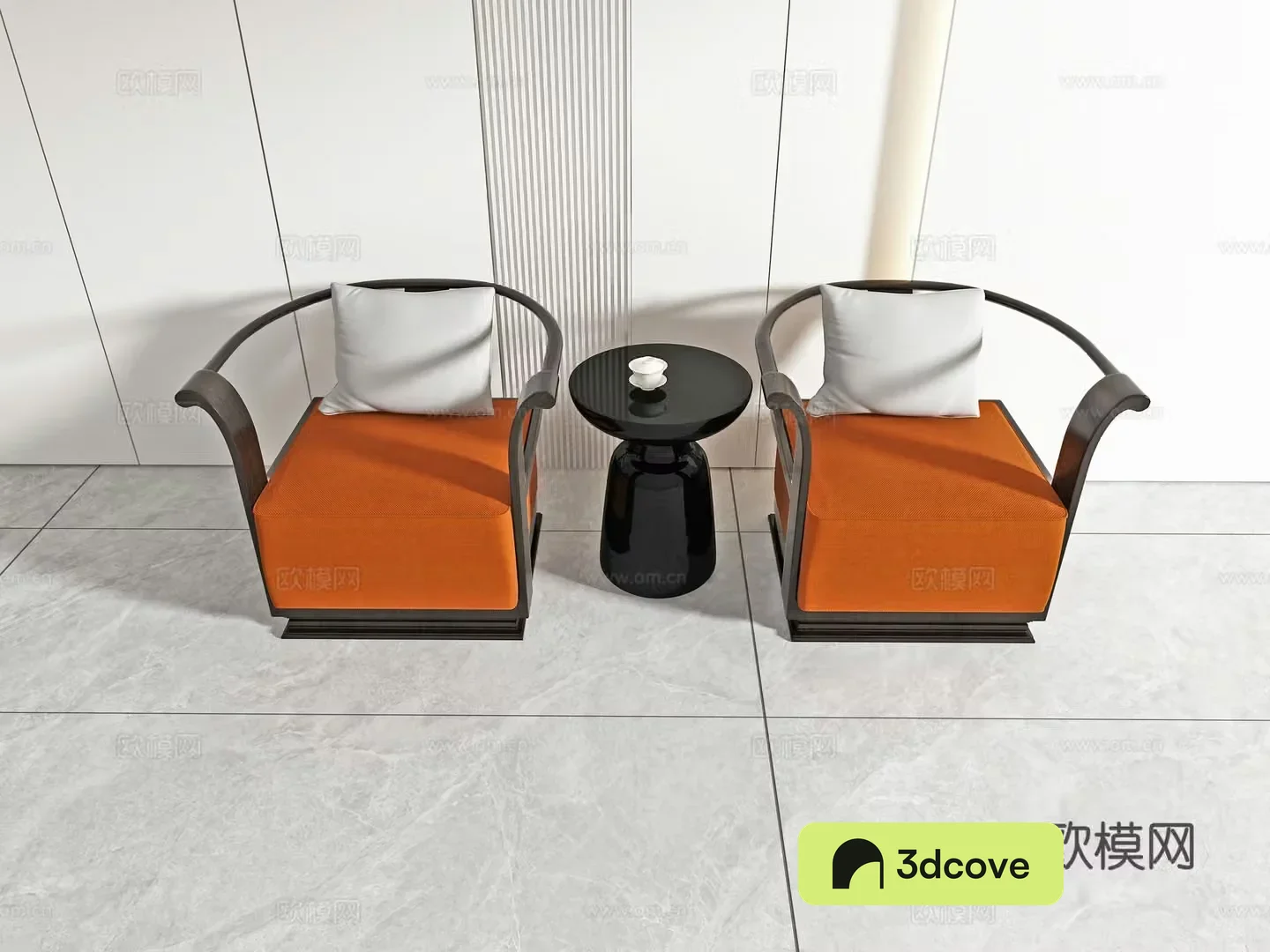 Chinese casual chair combination