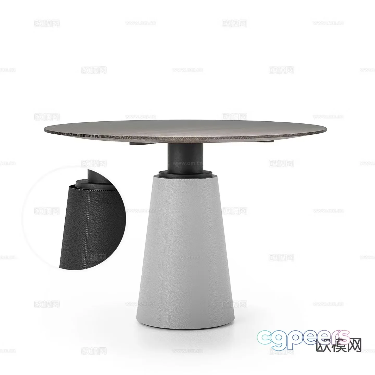 Negotiation table leisure table round table 3d model