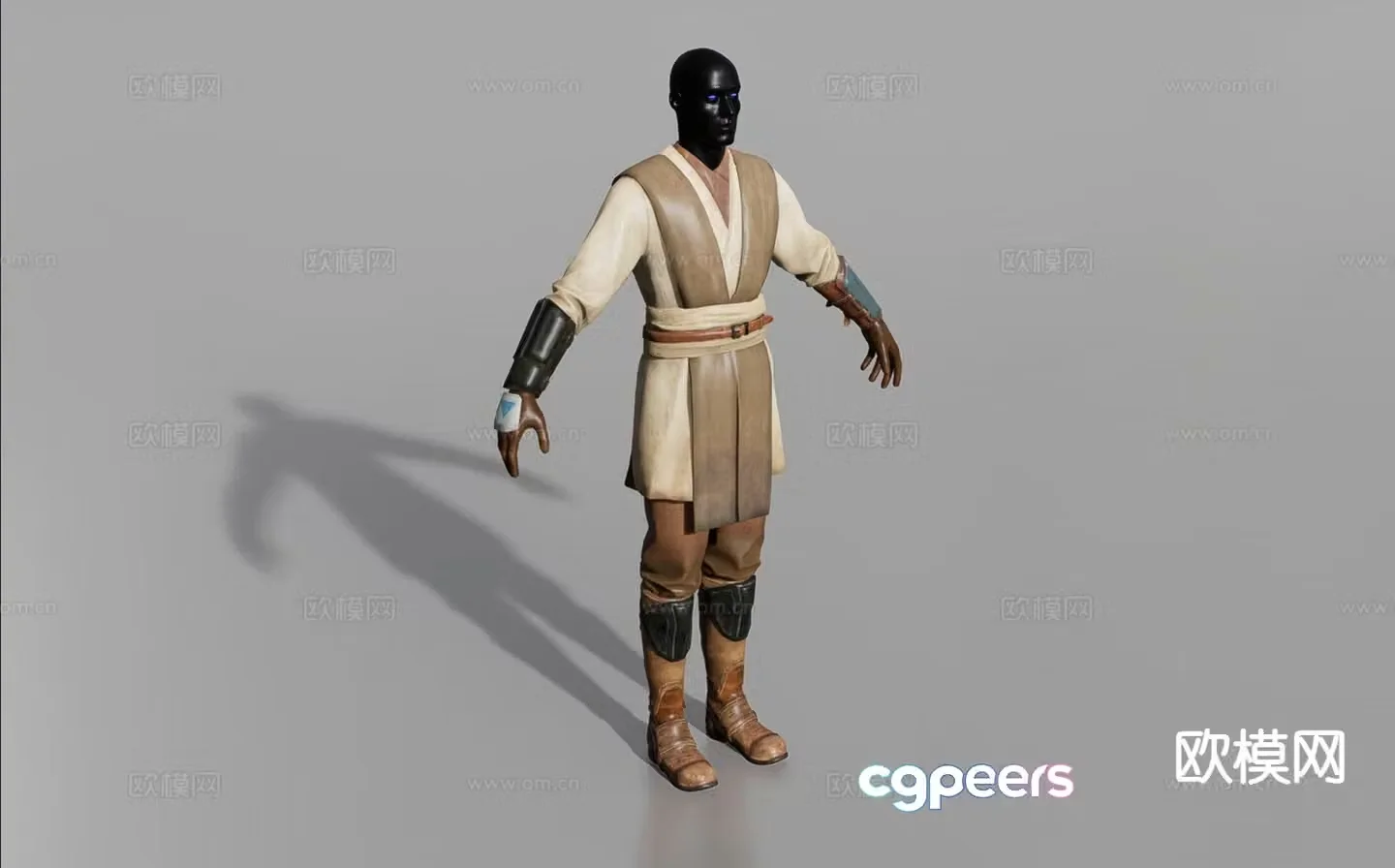 Jedi costume 3d model