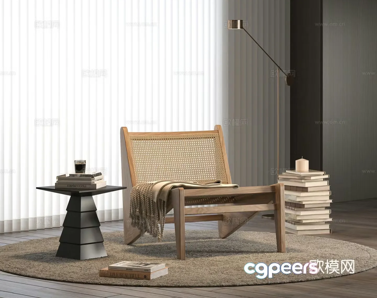 Wabi Sabi lounge chair 3d model