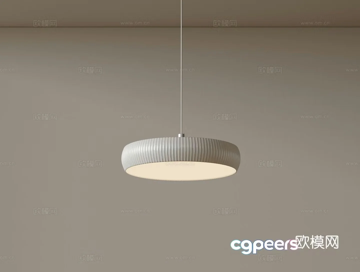 Modern single head chandelier bedside chandelier 3d model