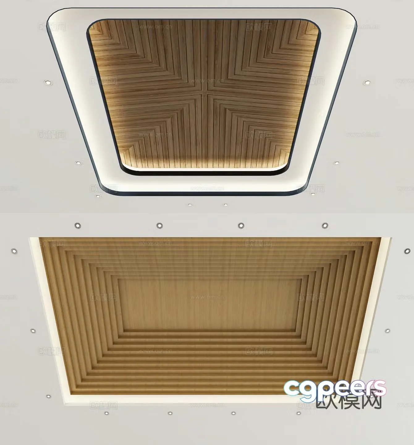 New Chinese style ceiling 3D model