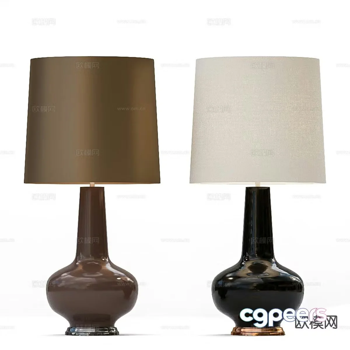 Medieval style desk lamp 3d model