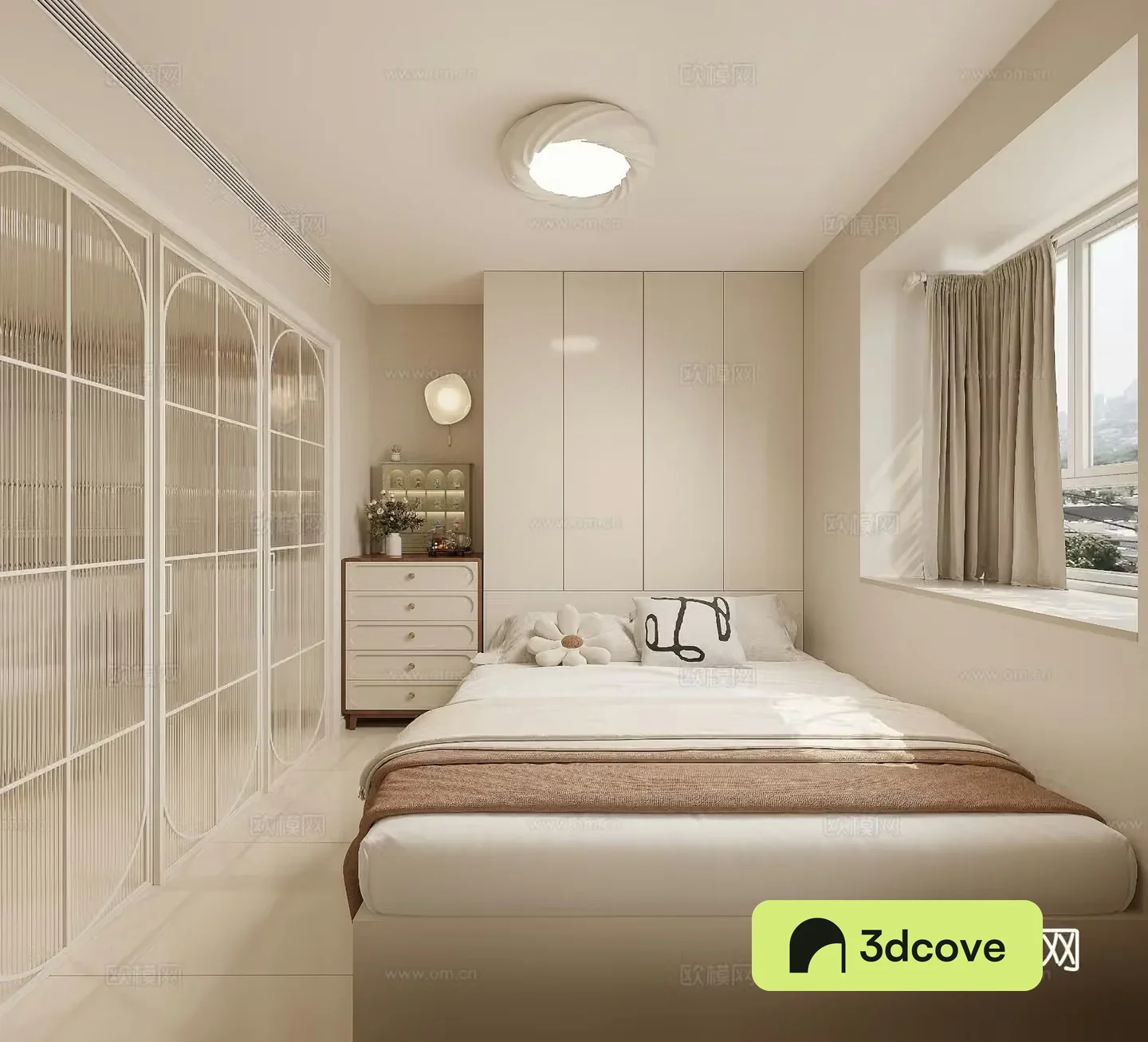 Cream style tatami bedroom