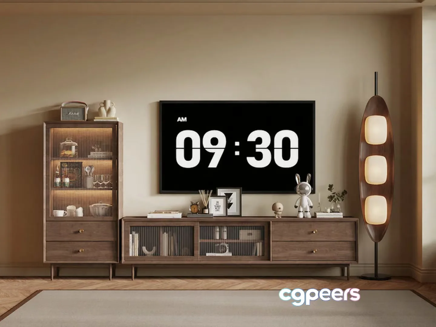 Modern Living Room 3D Model – 6743 – VRAY Render