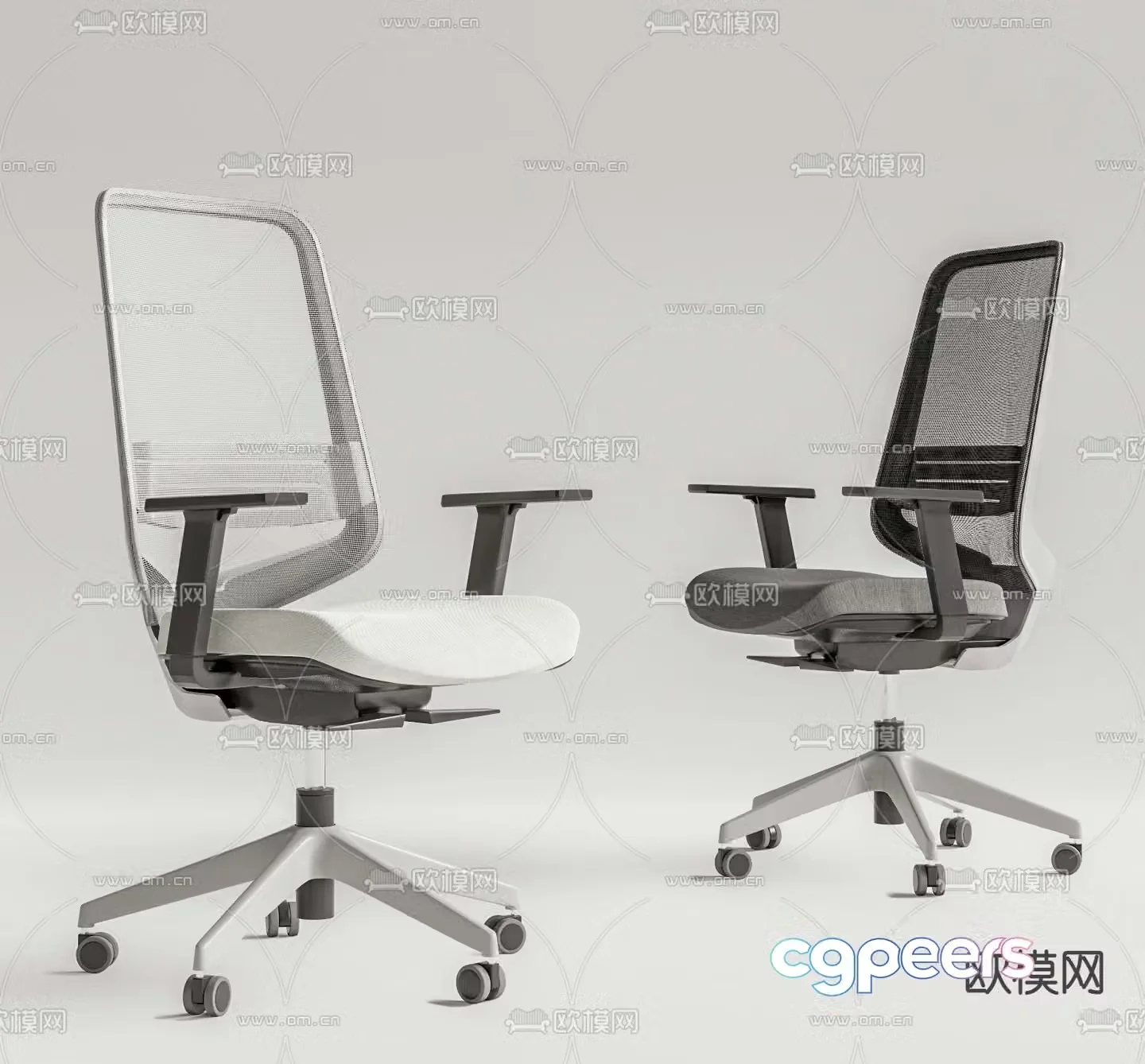 Office chair staff chair 3d model