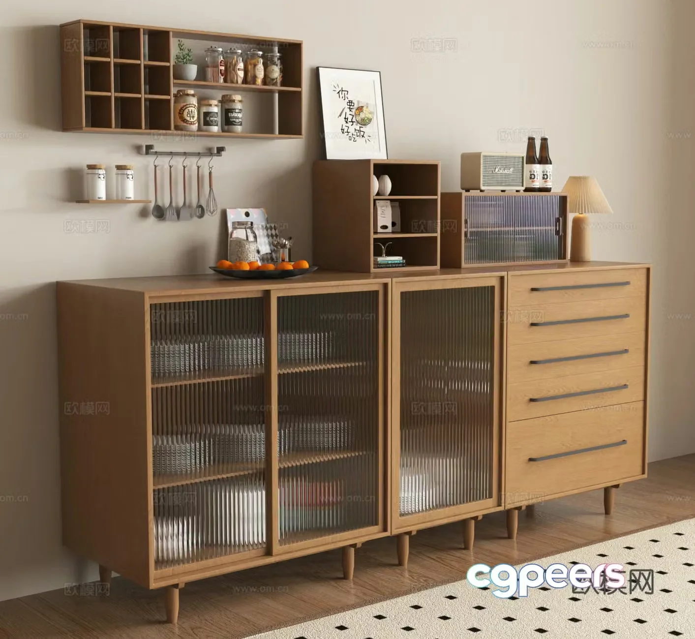 Sideboard Storage cabinet Sideboard 3D model