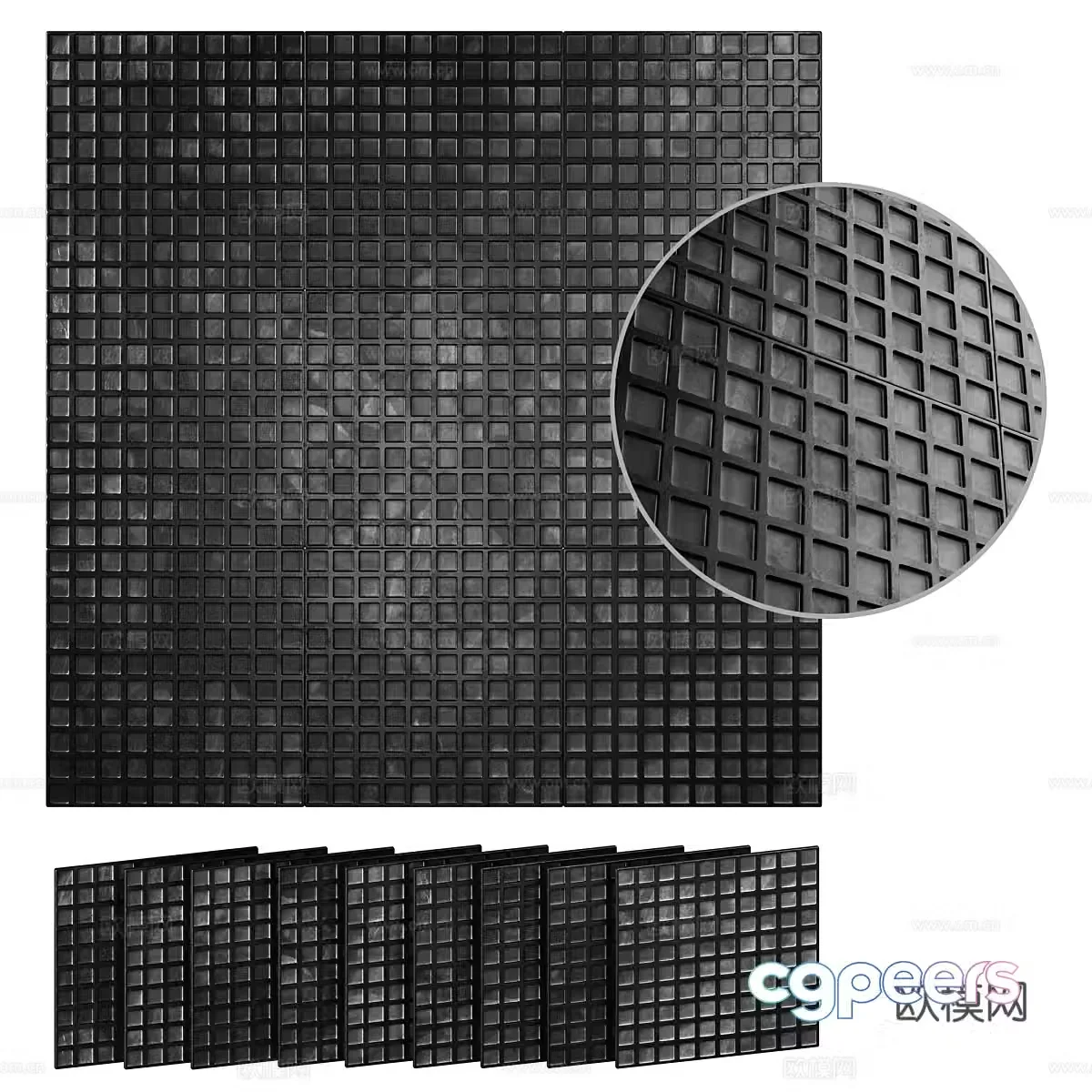Modern Henge modular wall panel 3D model