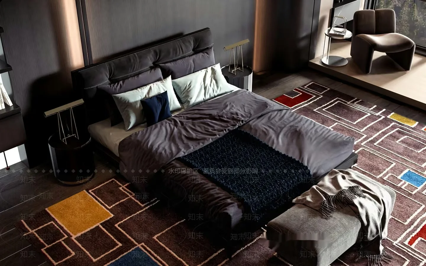Cozy Bedroom 3D Model – 13677 – VRAY Render