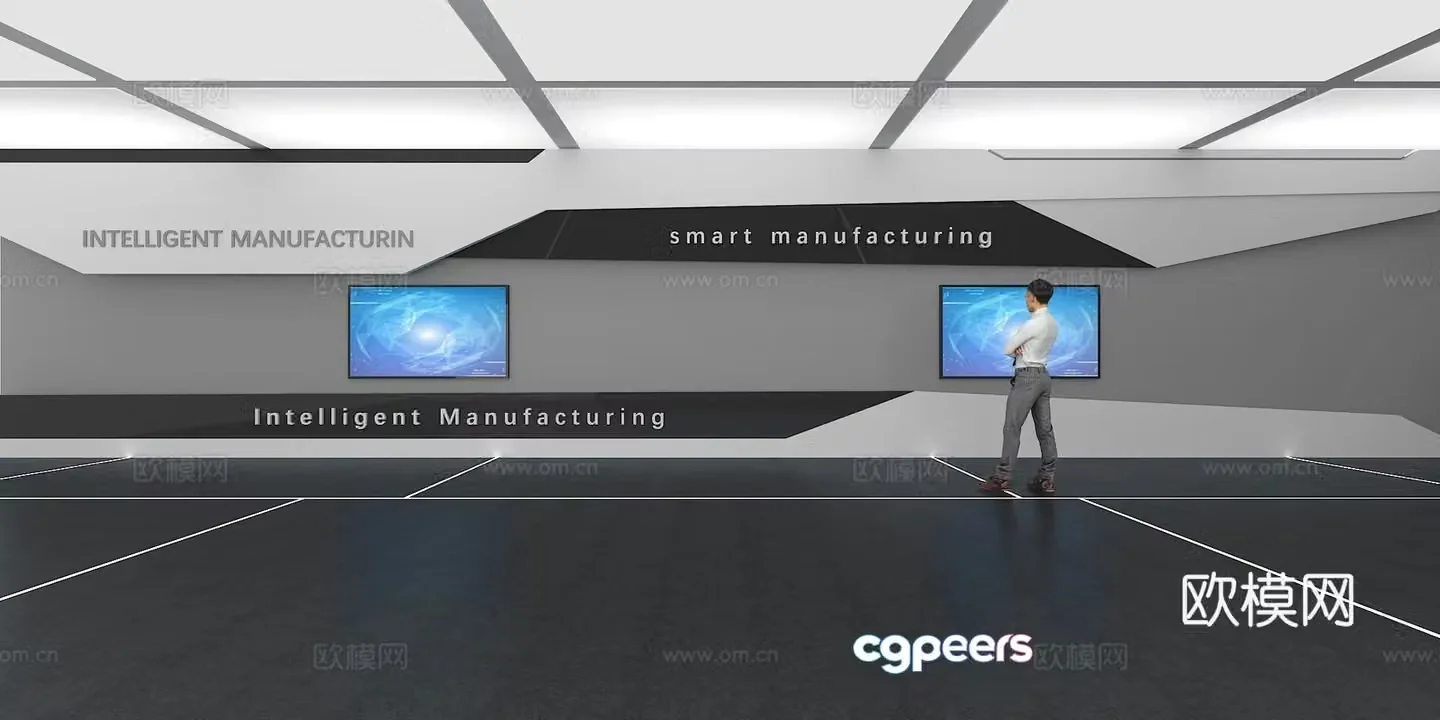 Cultural wall Corporate culture wall Display wall Classroom Exhibition hall Campus culture Corridor 3D model