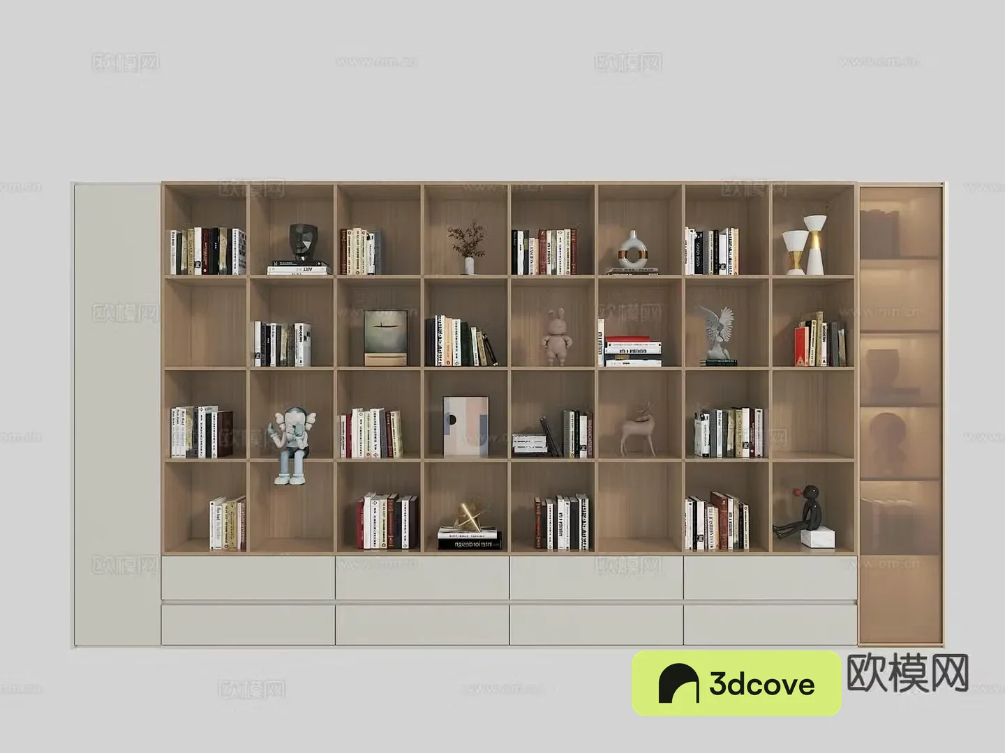 Modern bookcase bookshelf