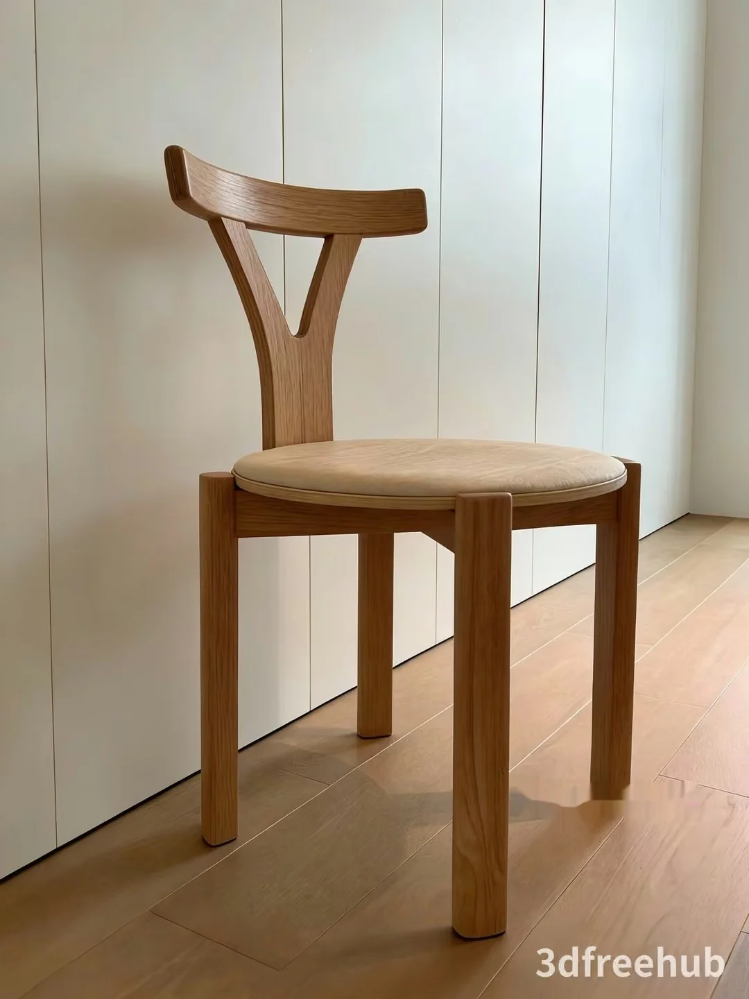 Wooden Dining Chair 3D Model – 23312 – VRAY Render