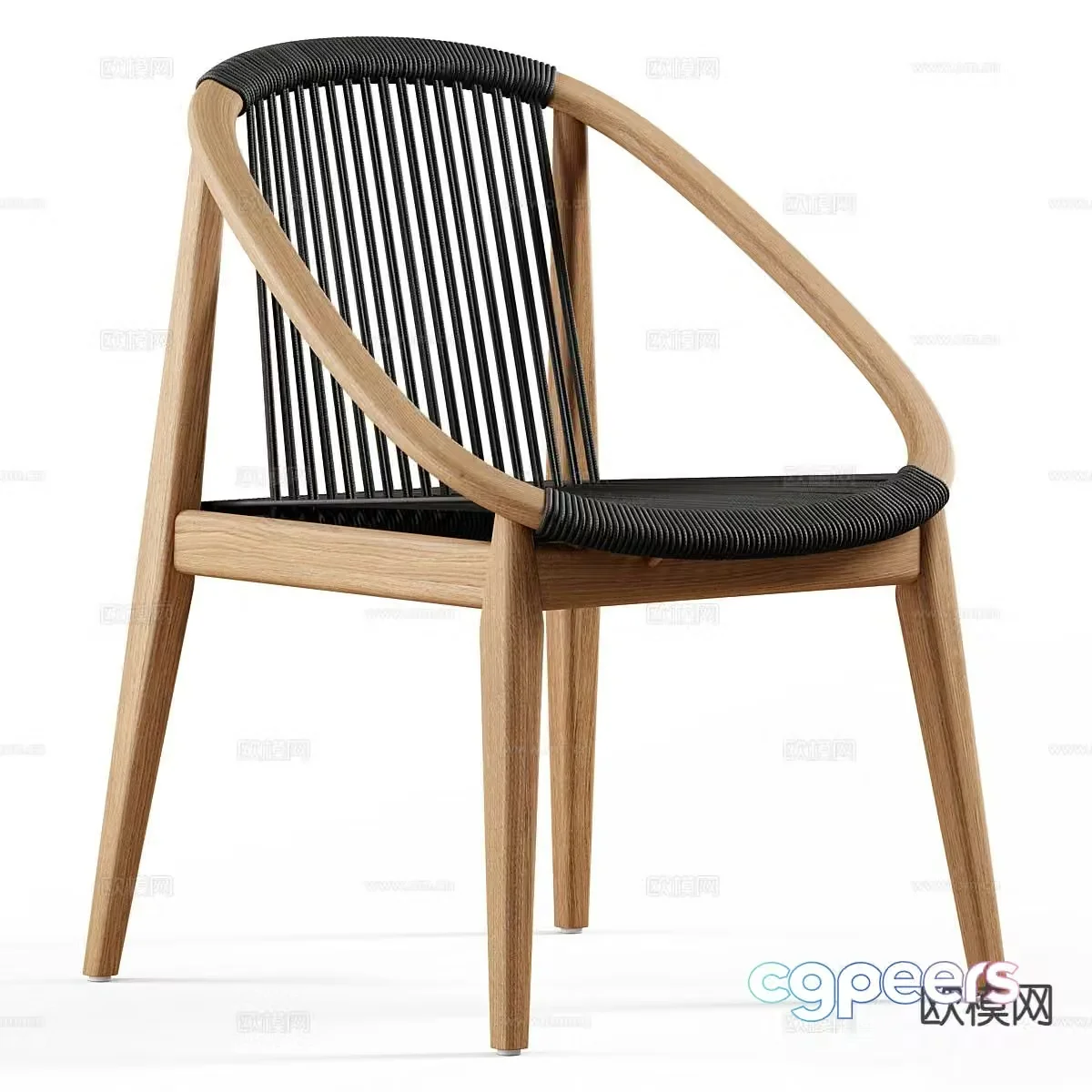 Modern leisure chair single chair chair 3d model